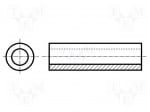 Дистанционна втулка FIX-3-3 Дистанционна втулка; полиамид; Дълж.на дист:3mm; D:5mm; -40?85°C
